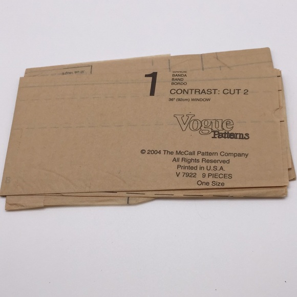 Vogue Decor V7922 Window Shades Curtains Sewing Pattern Uncut - Picture 7 of 8